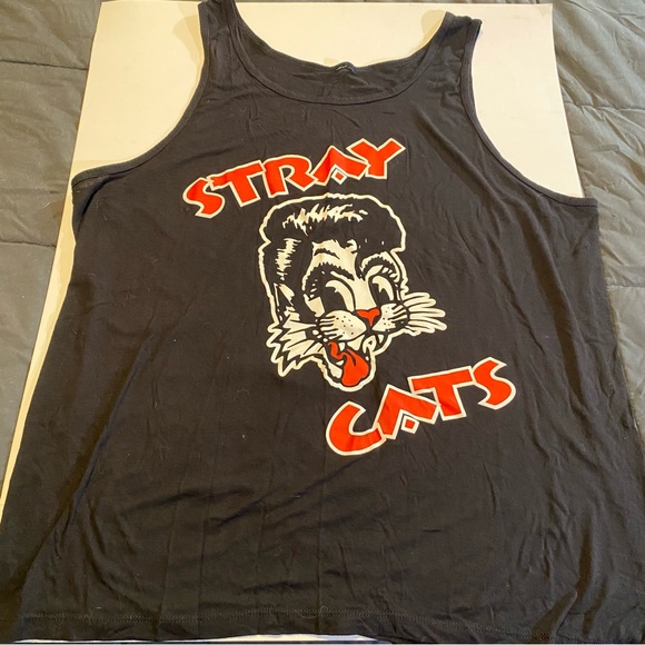 Stray Cats stretchy tank top women’s XXL, no tags, GUC, makes good sleep shirt - Picture 5 of 5